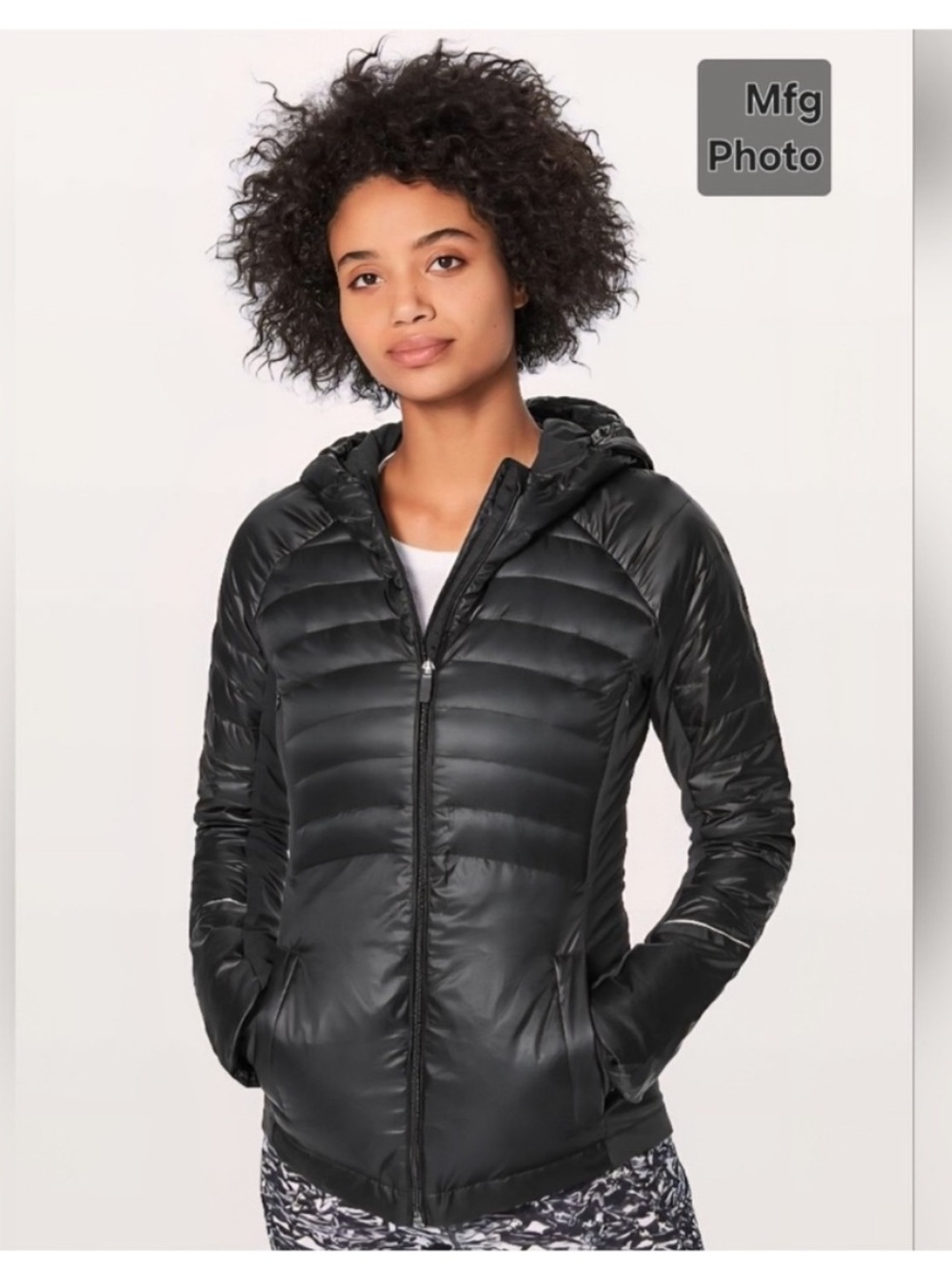 Lululemon women’s down for a run jacket II BLACK SIZE 4
